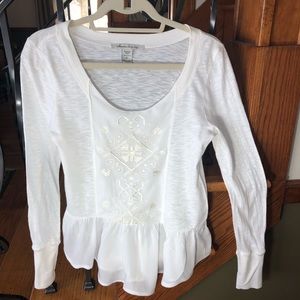 American Rag Embroidered Top Small